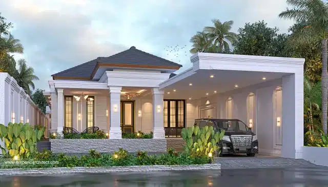 rumah klasik modern 1 lantai