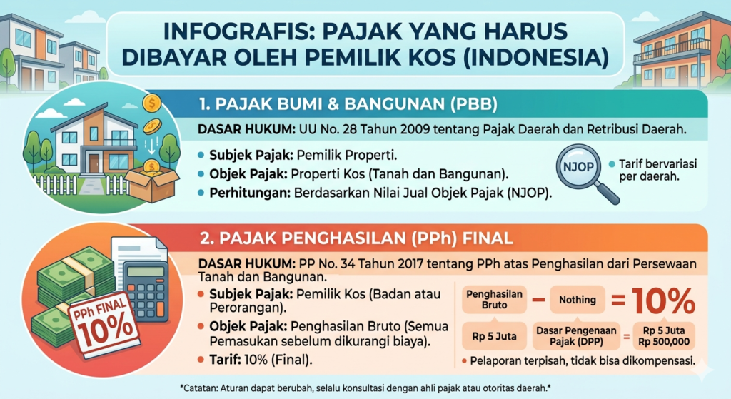 Pajak yang Harus Dibayar oleh Pemilik Kos